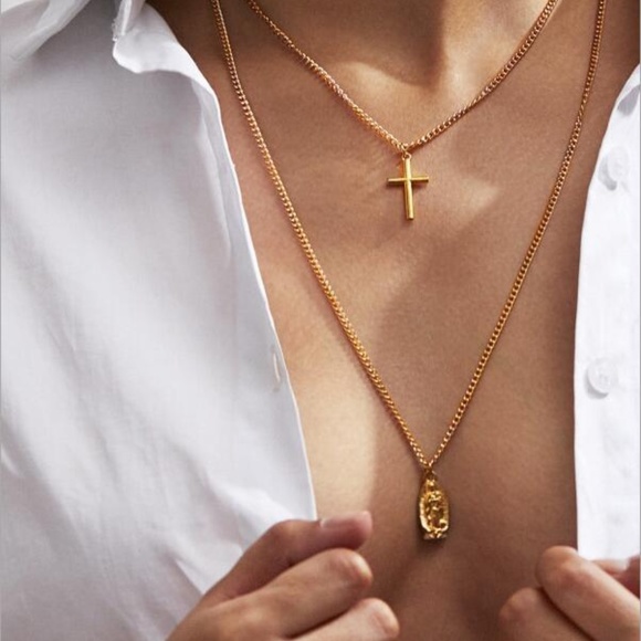 dora boutique Jewelry - Europe Style//Cross Maria Layering Necklaces